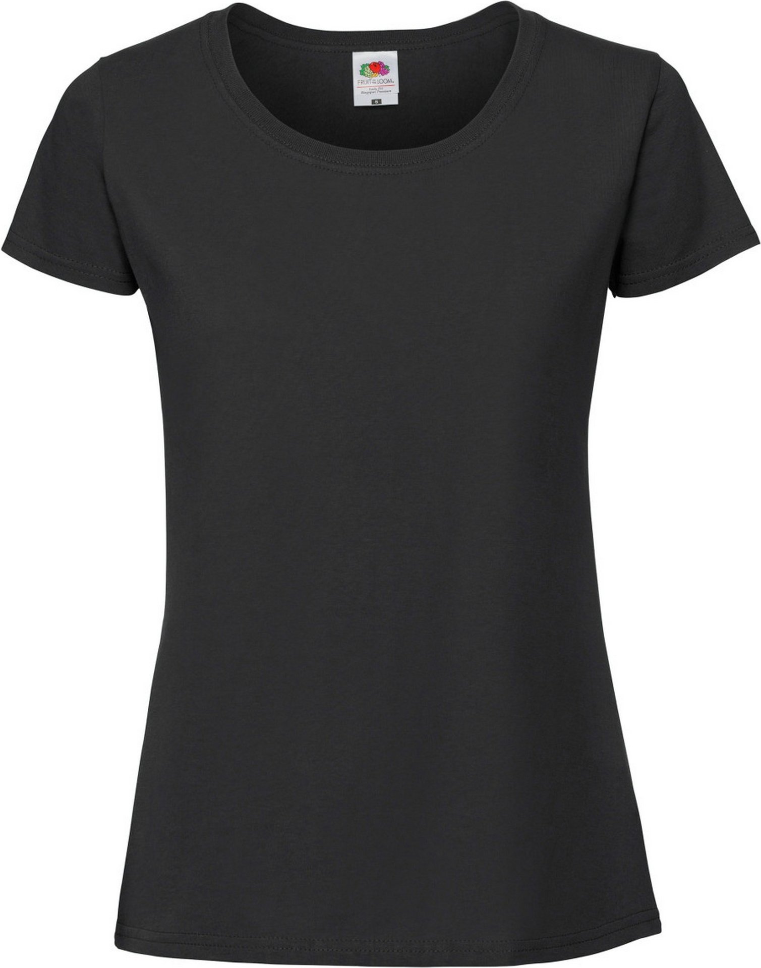 Fruit Of The Loom Damen/Damen Ringspun Premium T-Shirt (Jet Black)