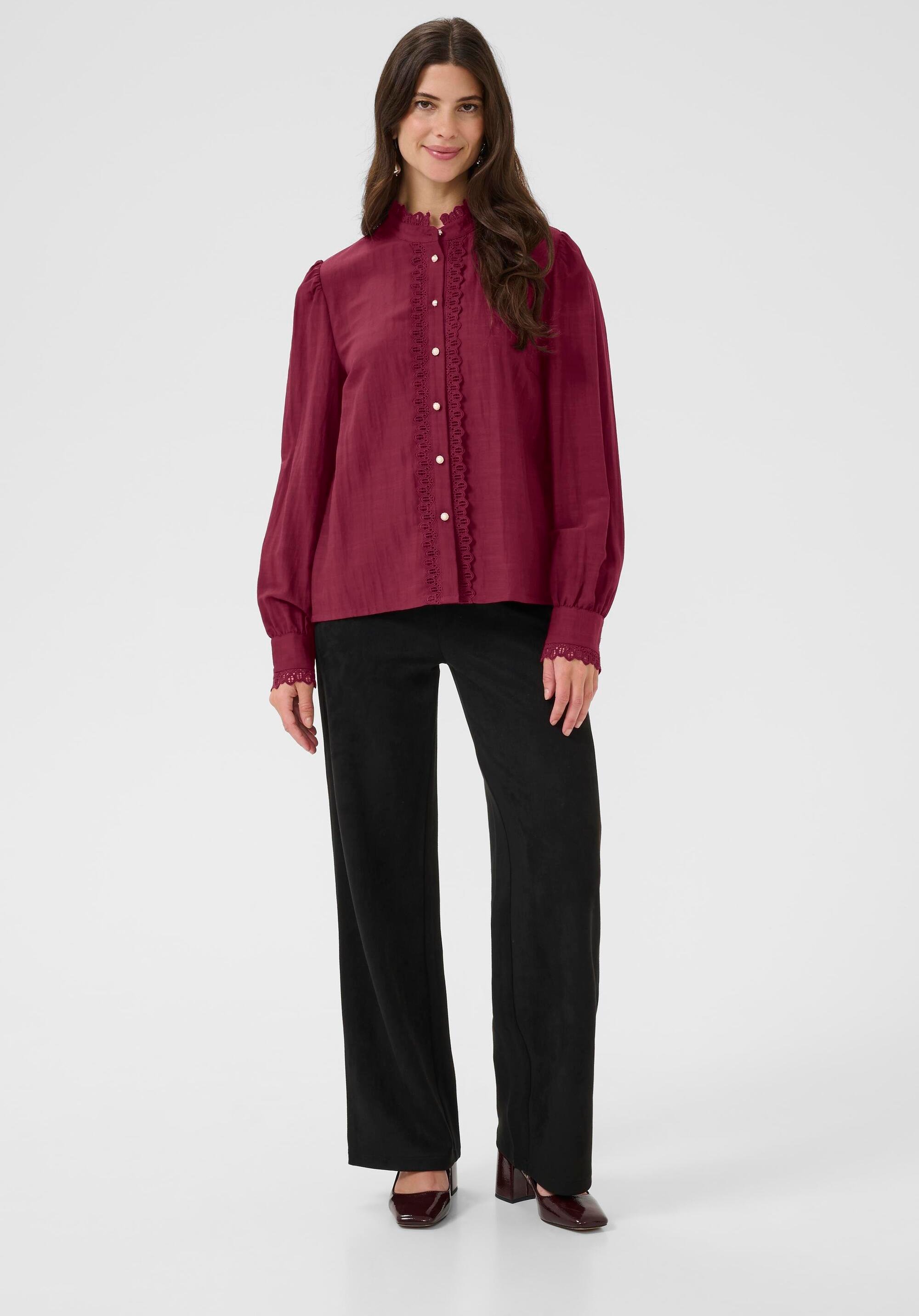 Langarm - Hemd CRPia Langarm - Hemd Regular fit wine