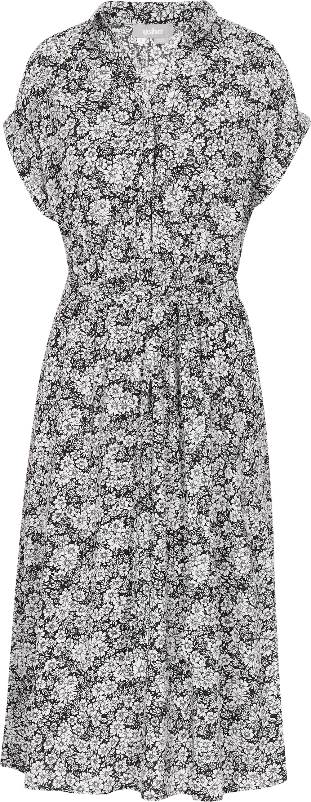 usha Kleid Frauen schwarz-weiß