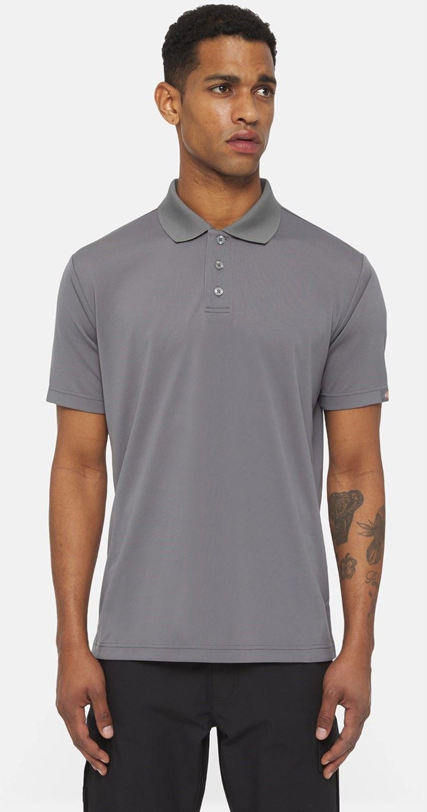 Dickies Everyday Polyester Herren Polo-Shirt in Grau
