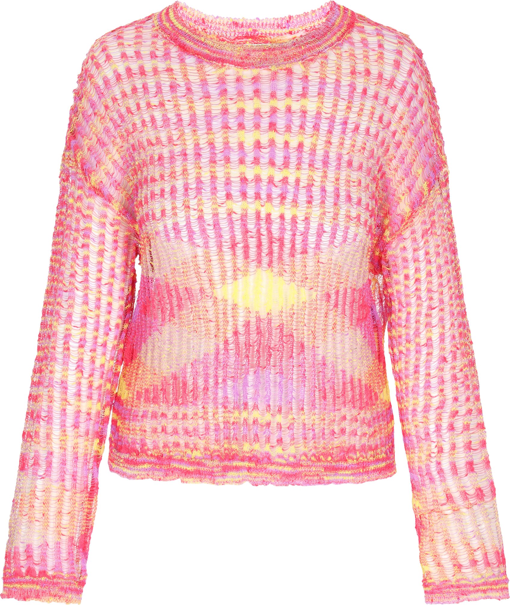 IZIA Pullover Frauen rosa mehrfarbig