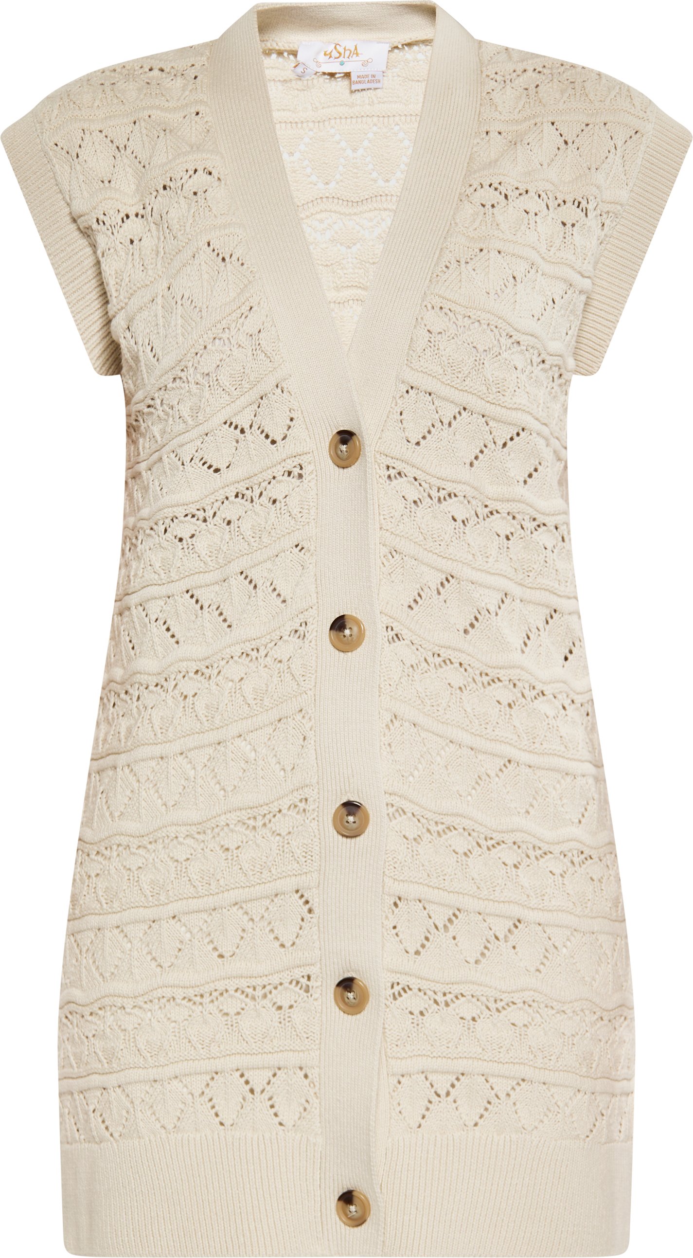 usha Weste Damen Dunkelcreme