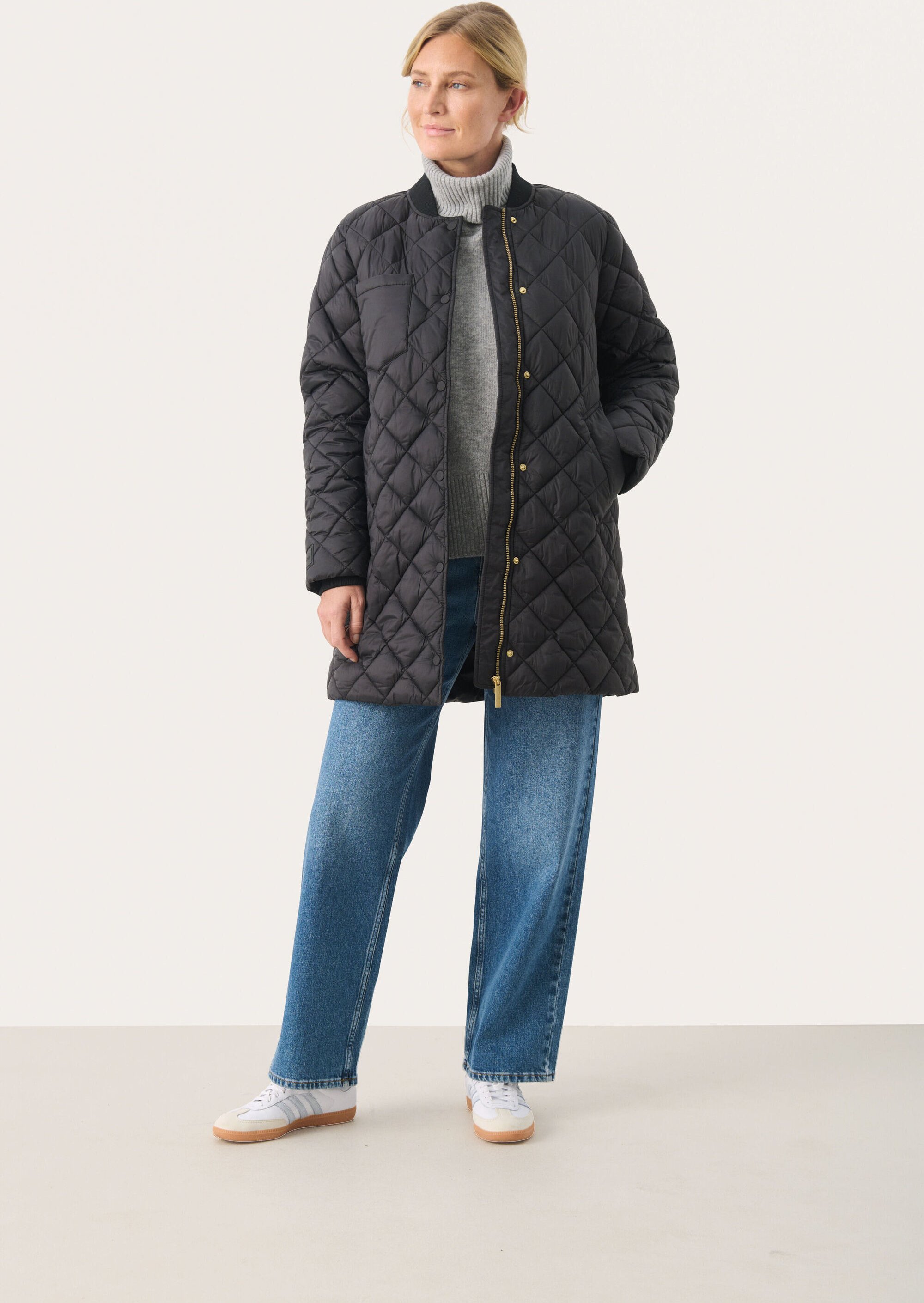 Jacke Gerade Passform Blac