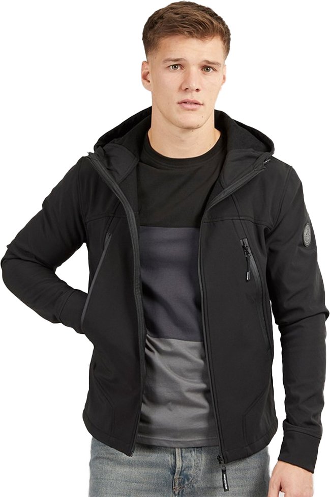 Henleys - "Expand" Softshelljacke für Herren (Schwarz)