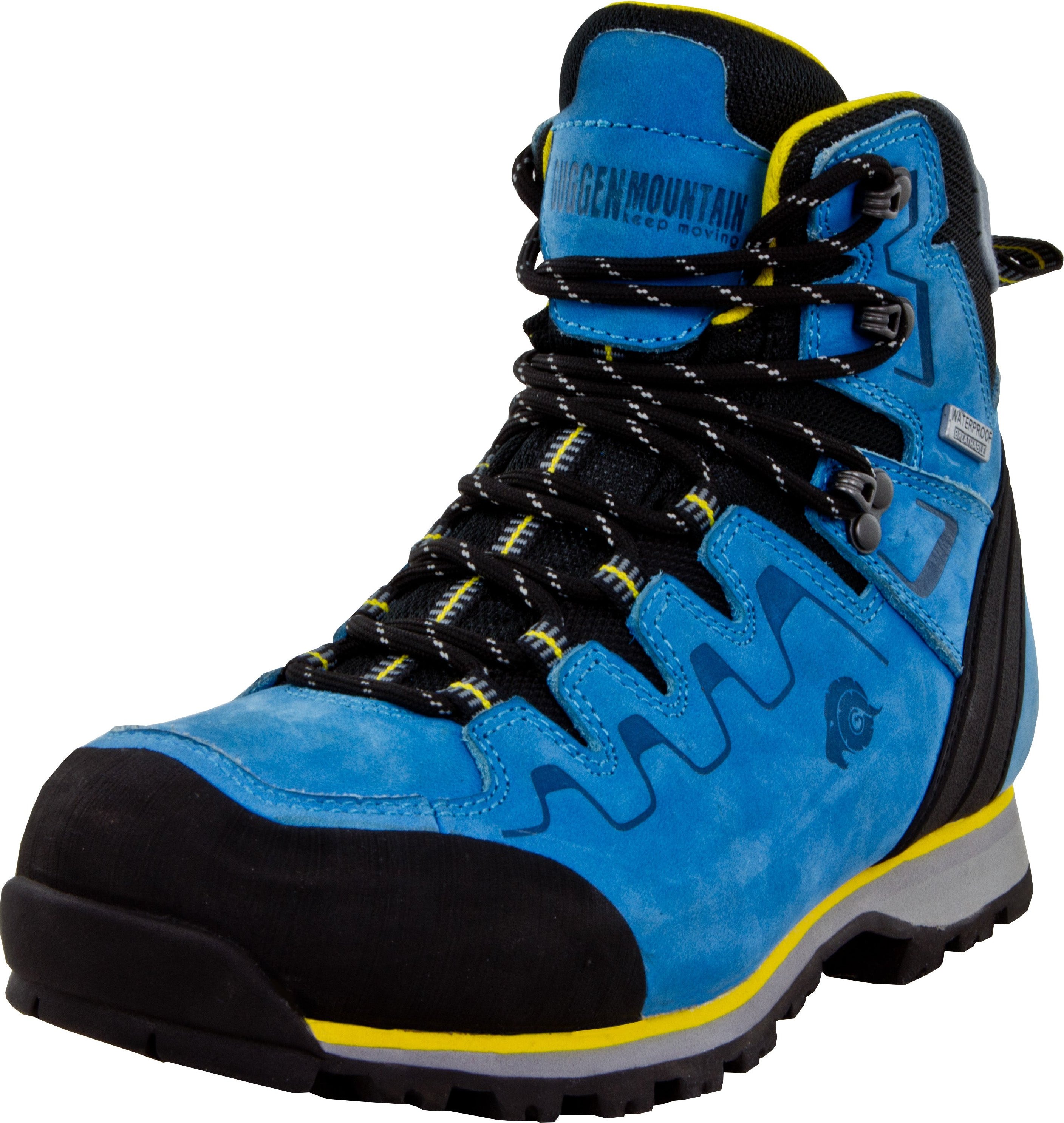 Damen Wanderschuhe Leder Blau