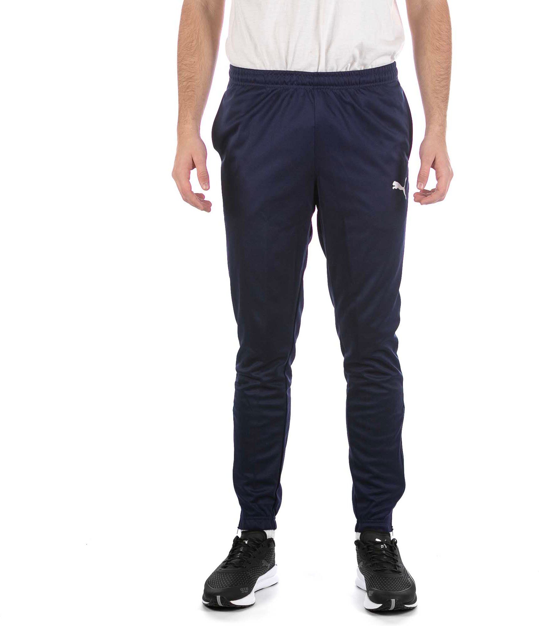 Herren Puma Team Rise Training Poly Hosen in Navy