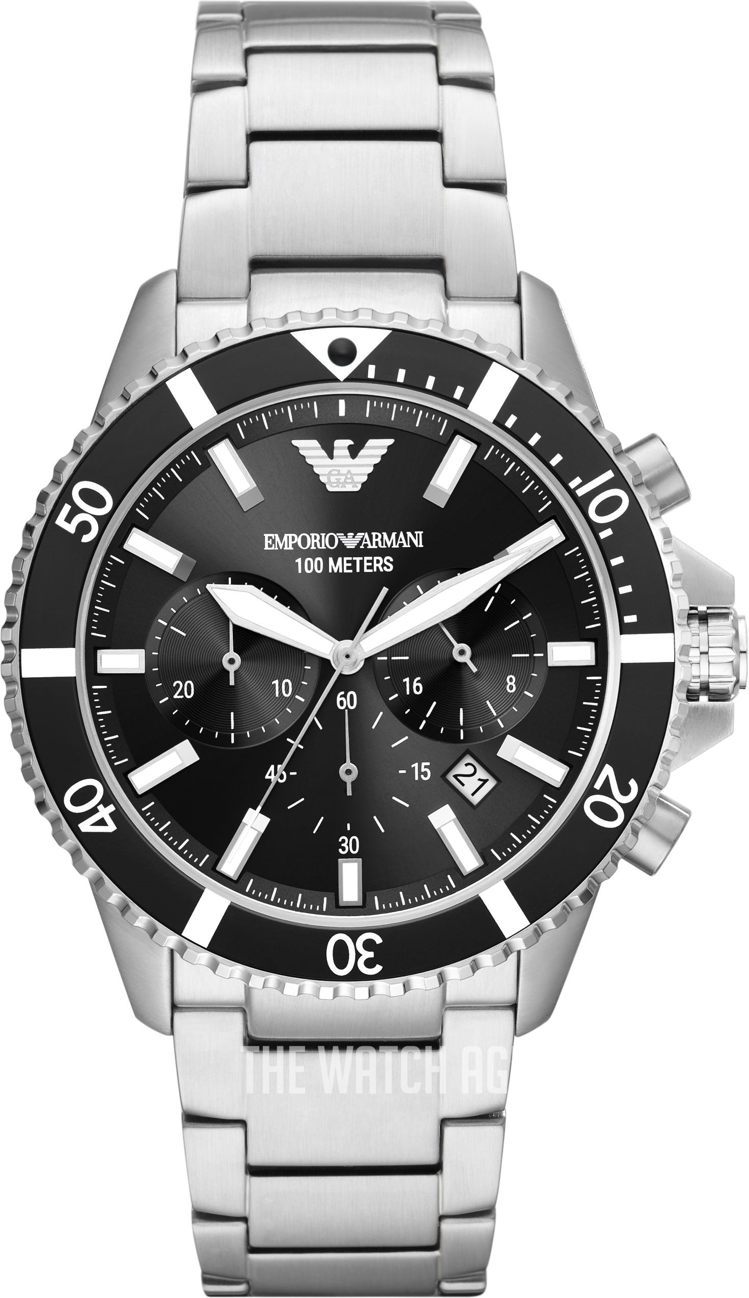 Emporio Armani Diver Silber Herren Armbanduhr AR11360