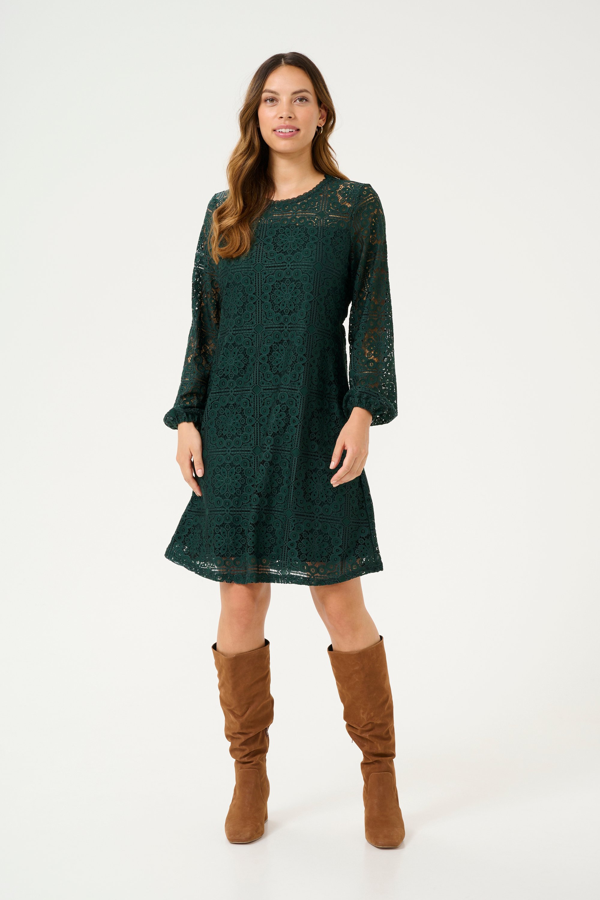 Thumbnail - Kleid Feminine dark green