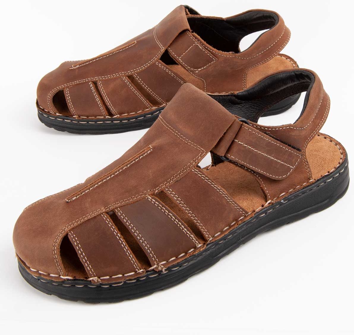 Purapiel Sandale Beira5 Braun