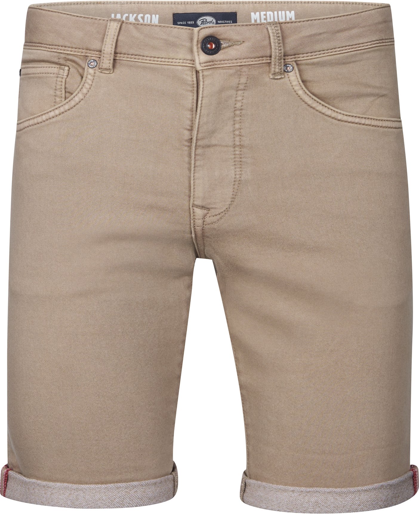 Petrol Industries - Jackson Farbige Denim-Shorts Coconut Herren - Braun