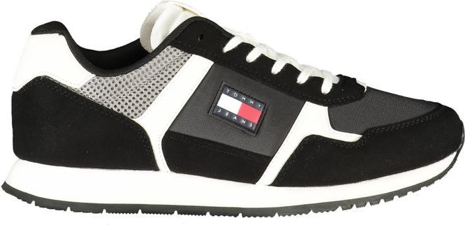 Tommy Hilfiger Schwarzer Polyurethan Herren Sneaker
