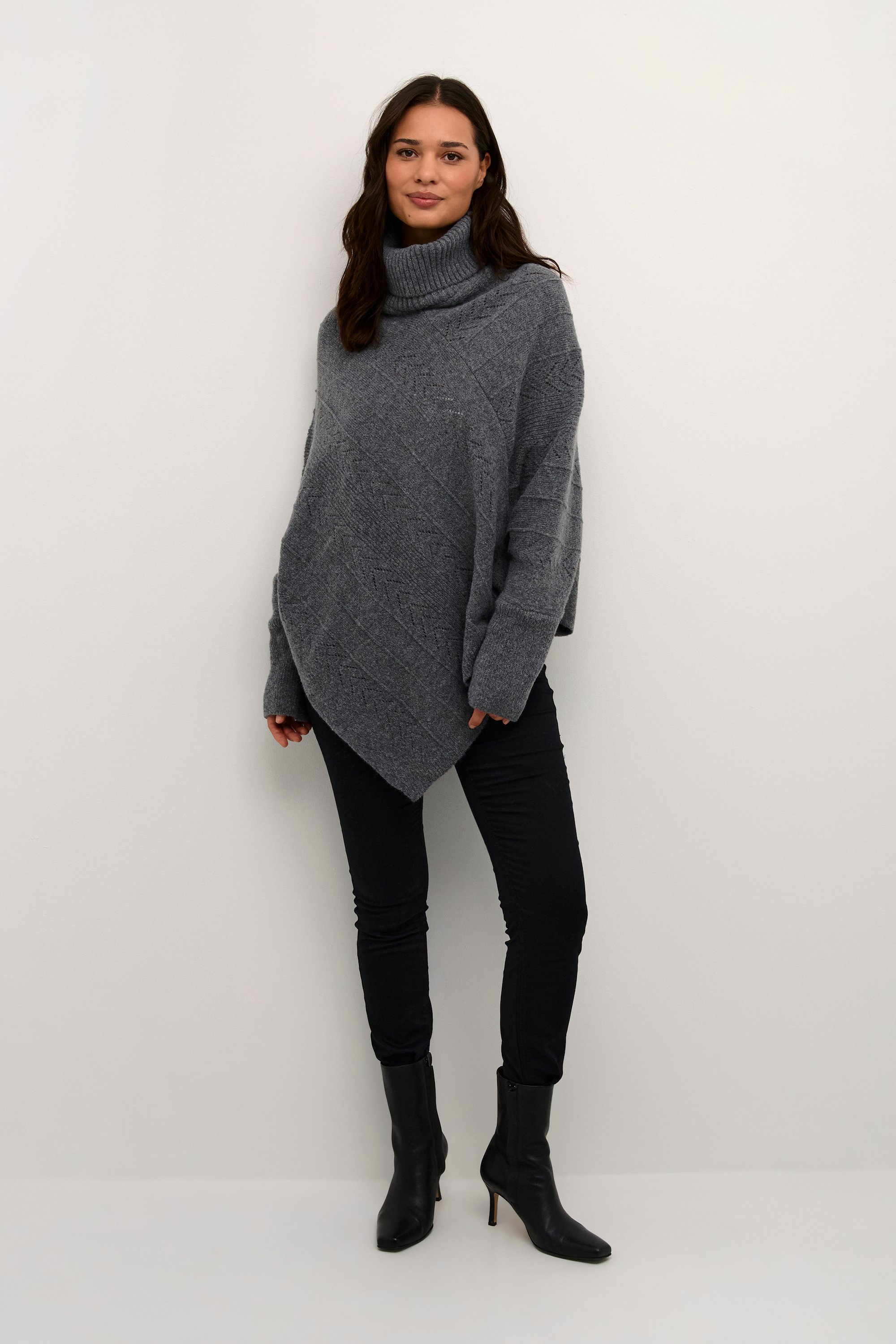 Poncho Loose fit melange