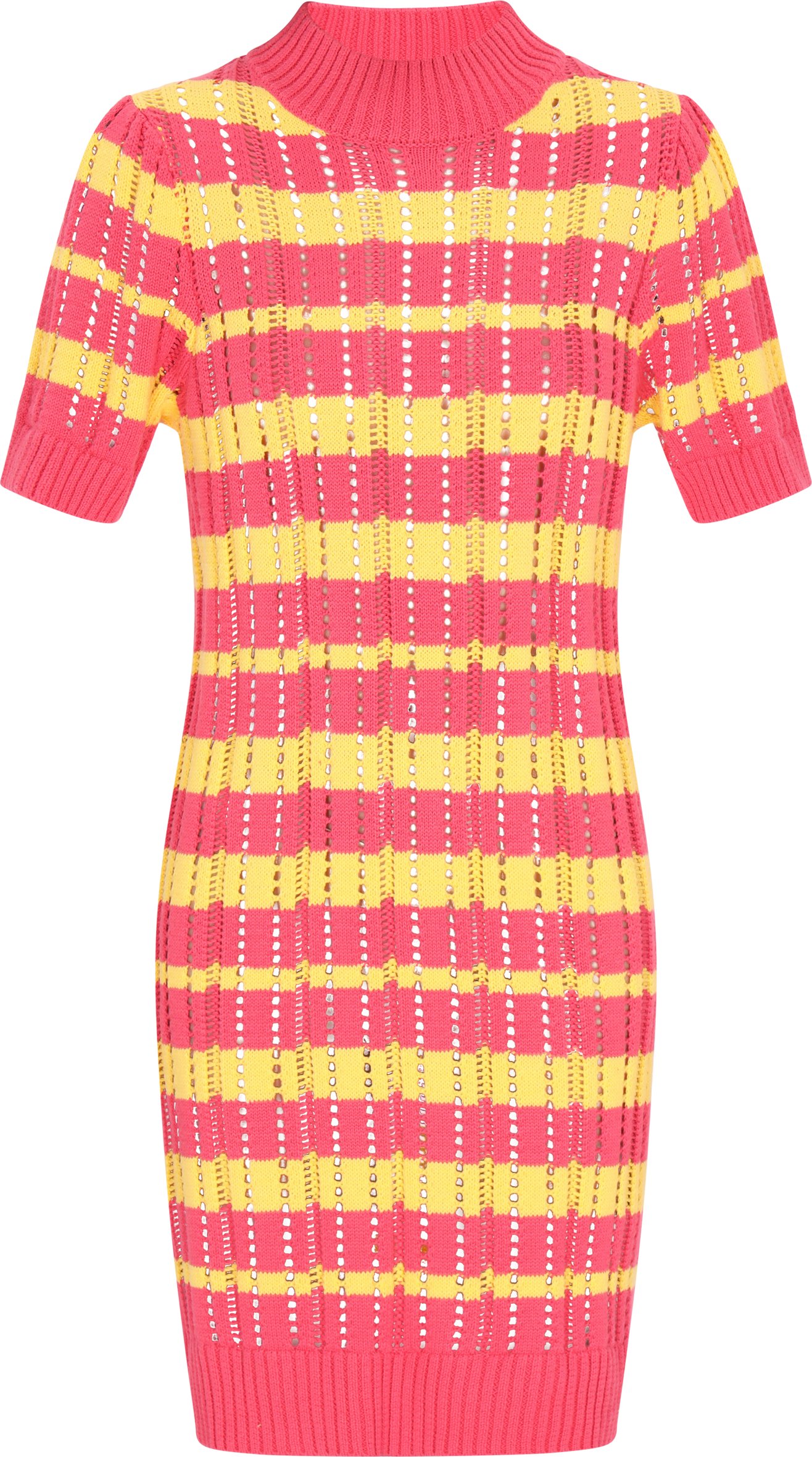 IZIA Kleid Frauen Koralle mehrfarbig