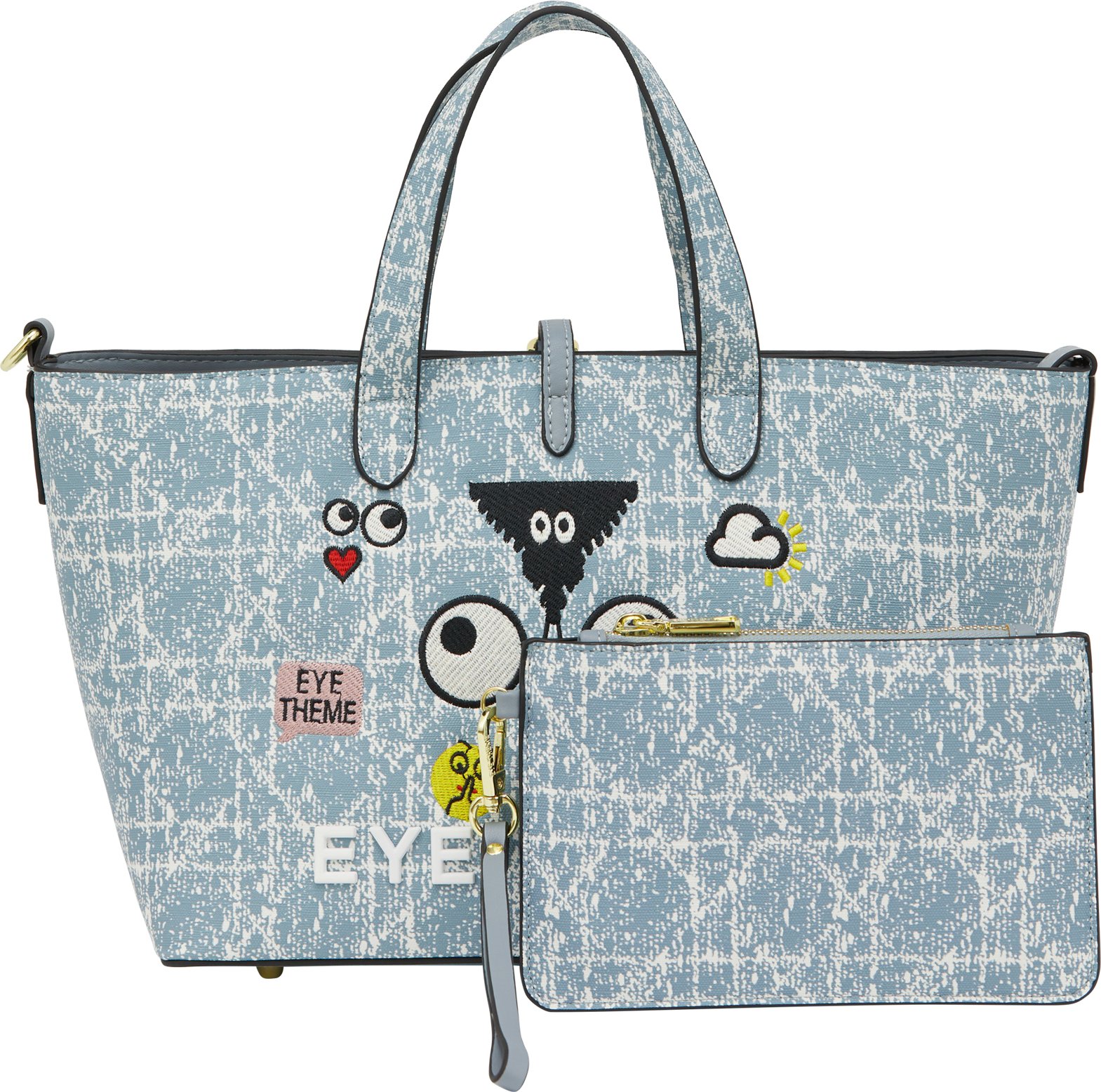 Mymo 2-IN-1-Tragetaschen-Set 2-IN-1-Tragetaschen-Set Frauen blauer Denim