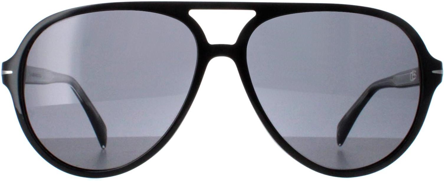 Thumbnail - David Beckham DB1091/S 807 M9 glänzend schwarz dunkelgrau Sonnenbrille