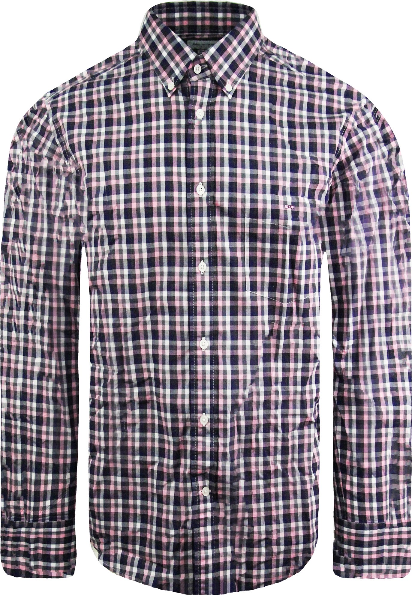 Eden Park Paris regulärer karierte Herren Oxford -Hemd