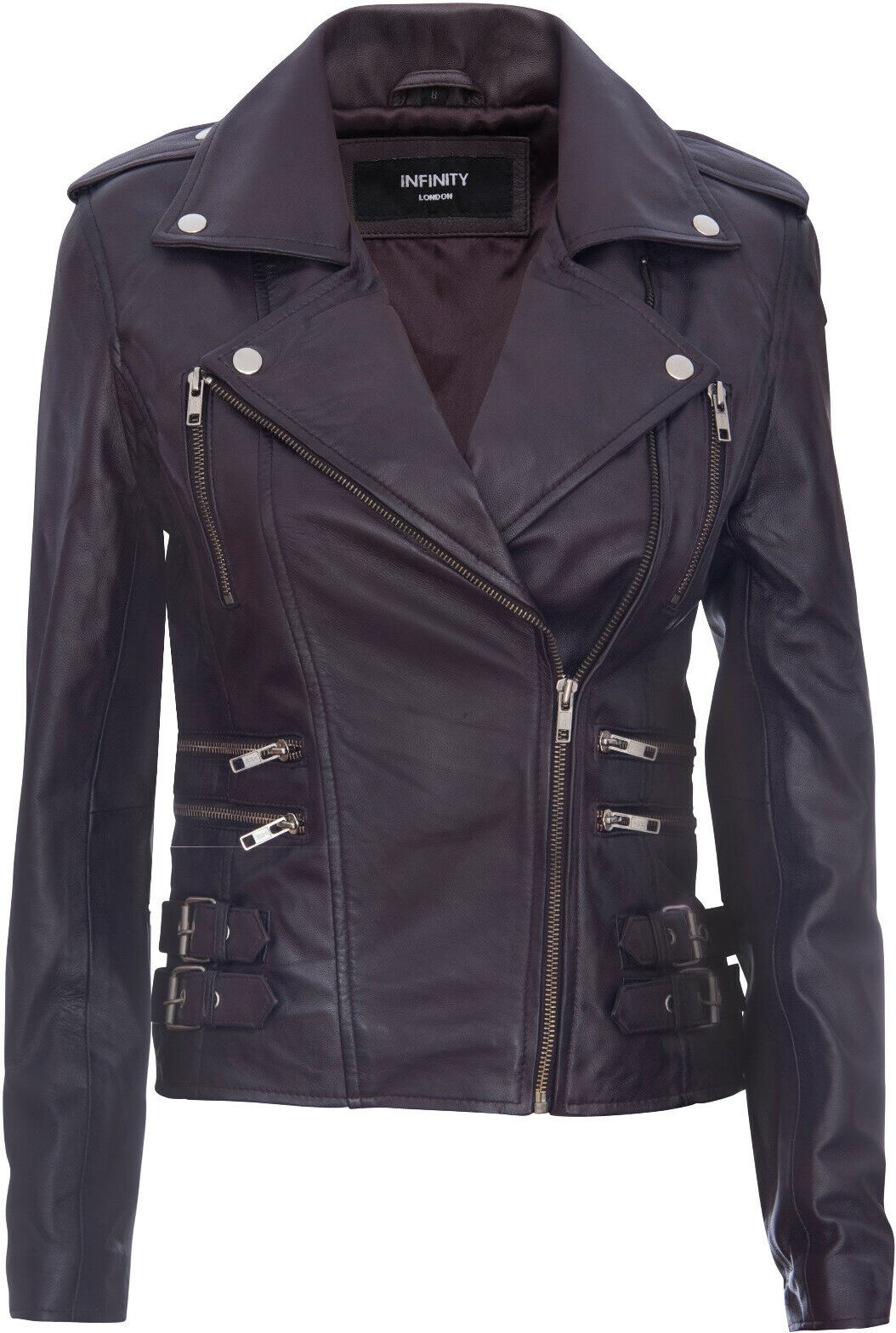 Damen Leder Brando Bikerjacke-Loddon