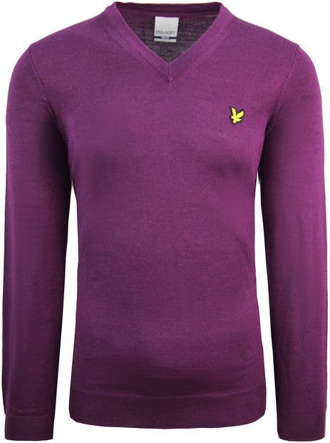 Lyle & Scott Golf Lila Herrenpullover