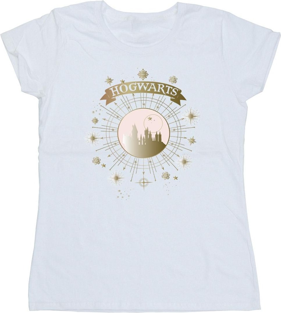 Thumbnail - Harry Potter - "Hogwarts" T-Shirt für Damen (Weiß)