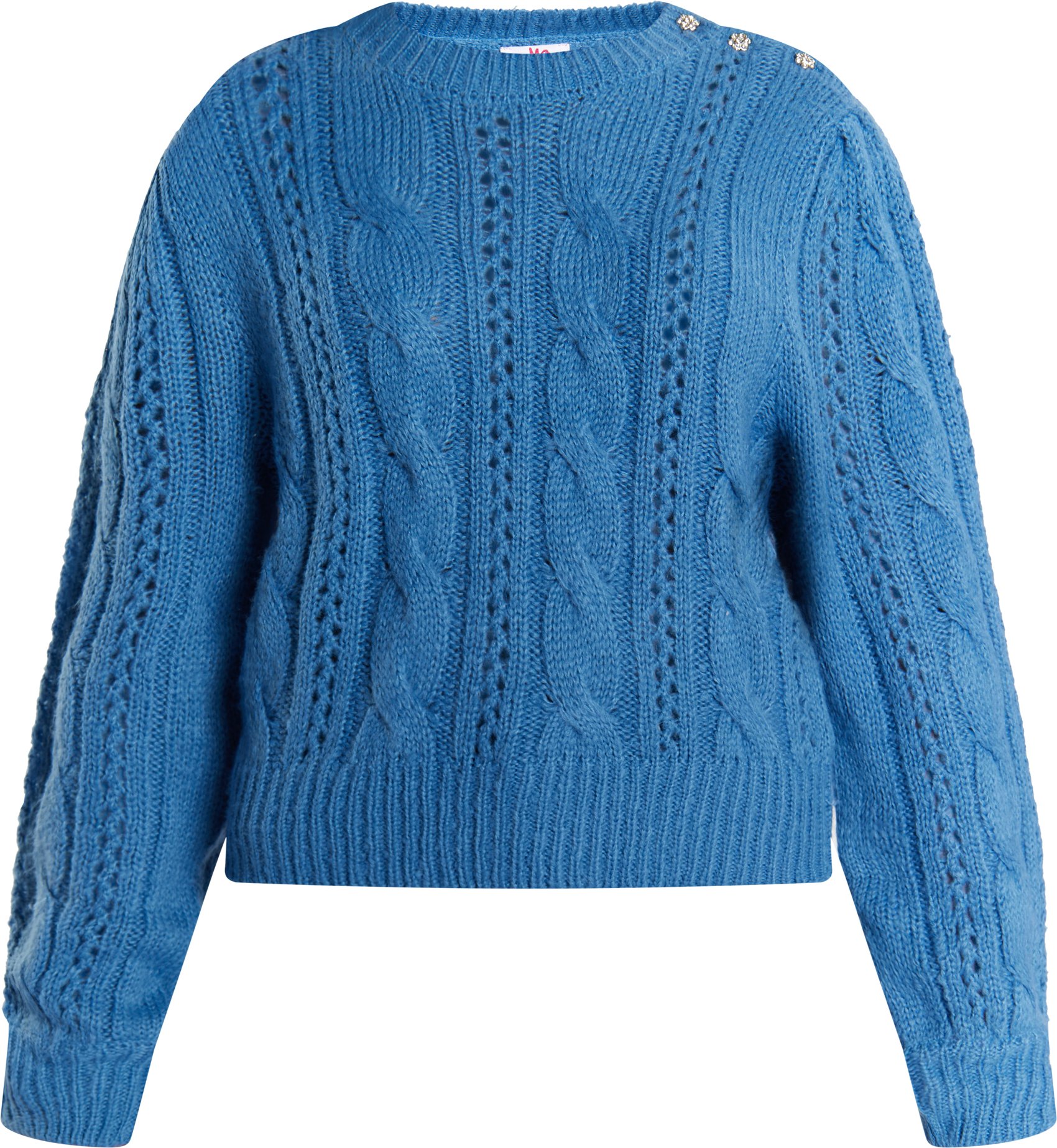 Thumbnail - Mymo Strickpullover Damen Himmelblau