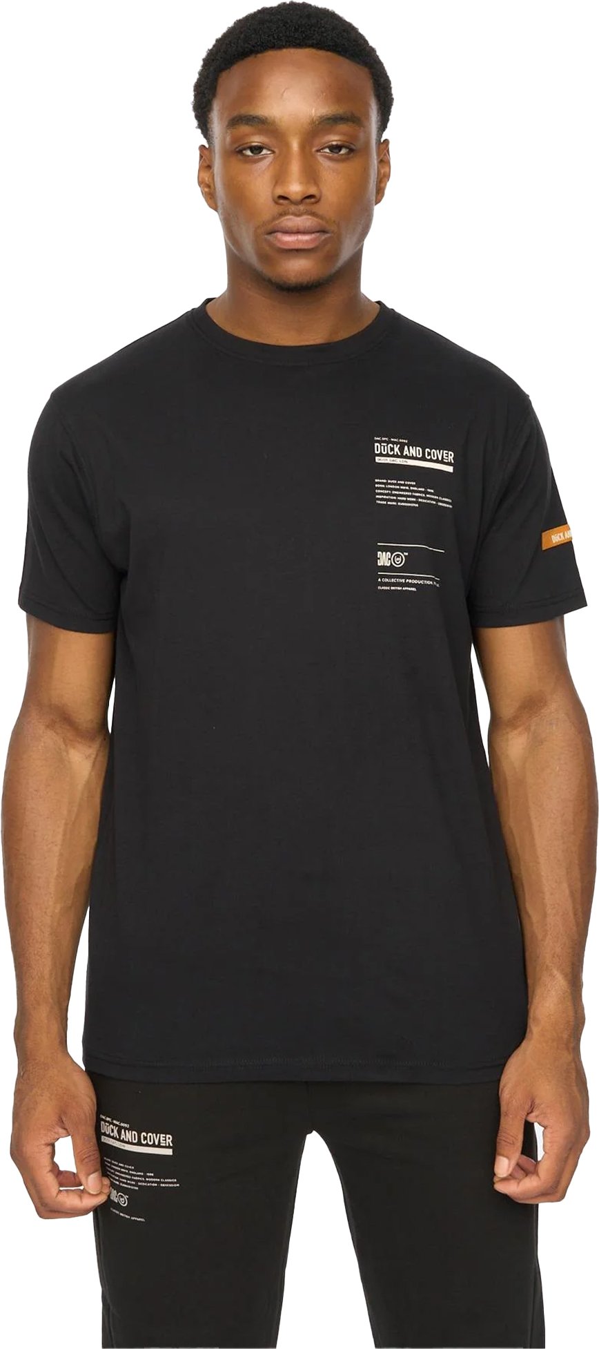 Duck and Cover - "Applewood" T-Shirt für Herren (Schwarz)