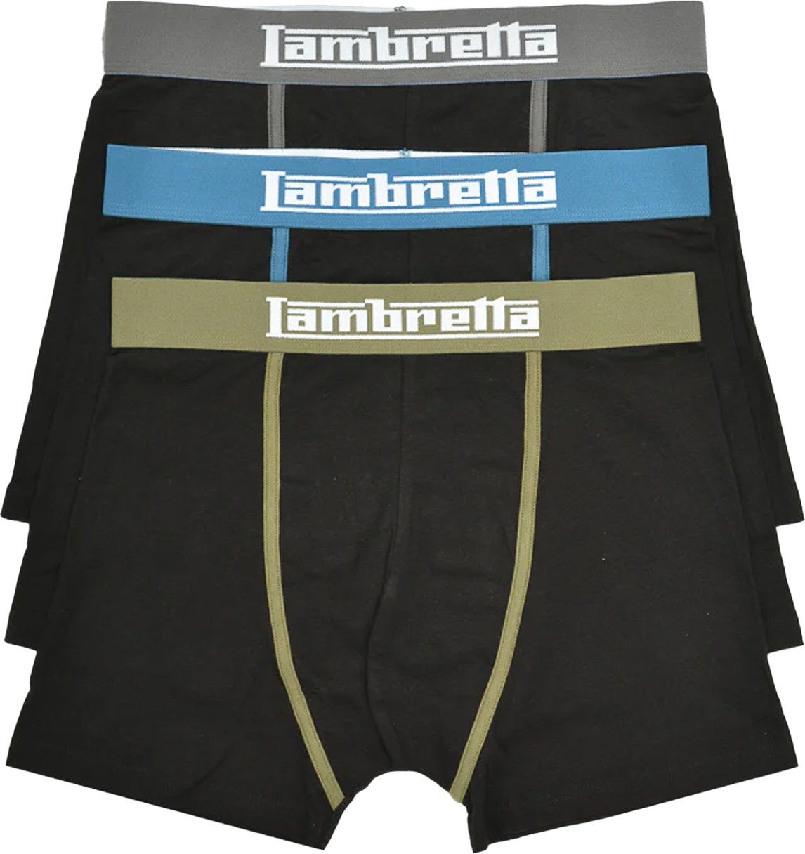 Lambretta - "Classic" Boxershorts für Herren(3er-Pack) (Schwarz)