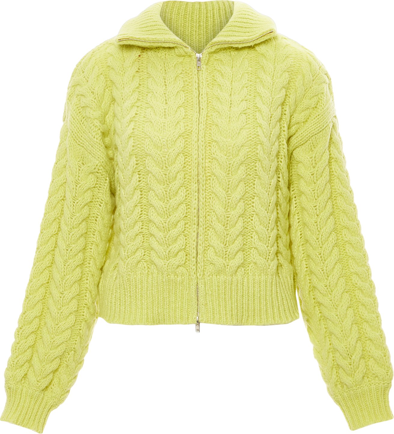 Mymo Strickjacke Damen Limette