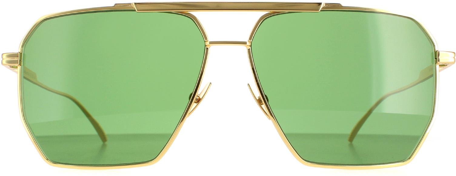 Bottega Veneta Carré Femmes Gold Green BV1012S