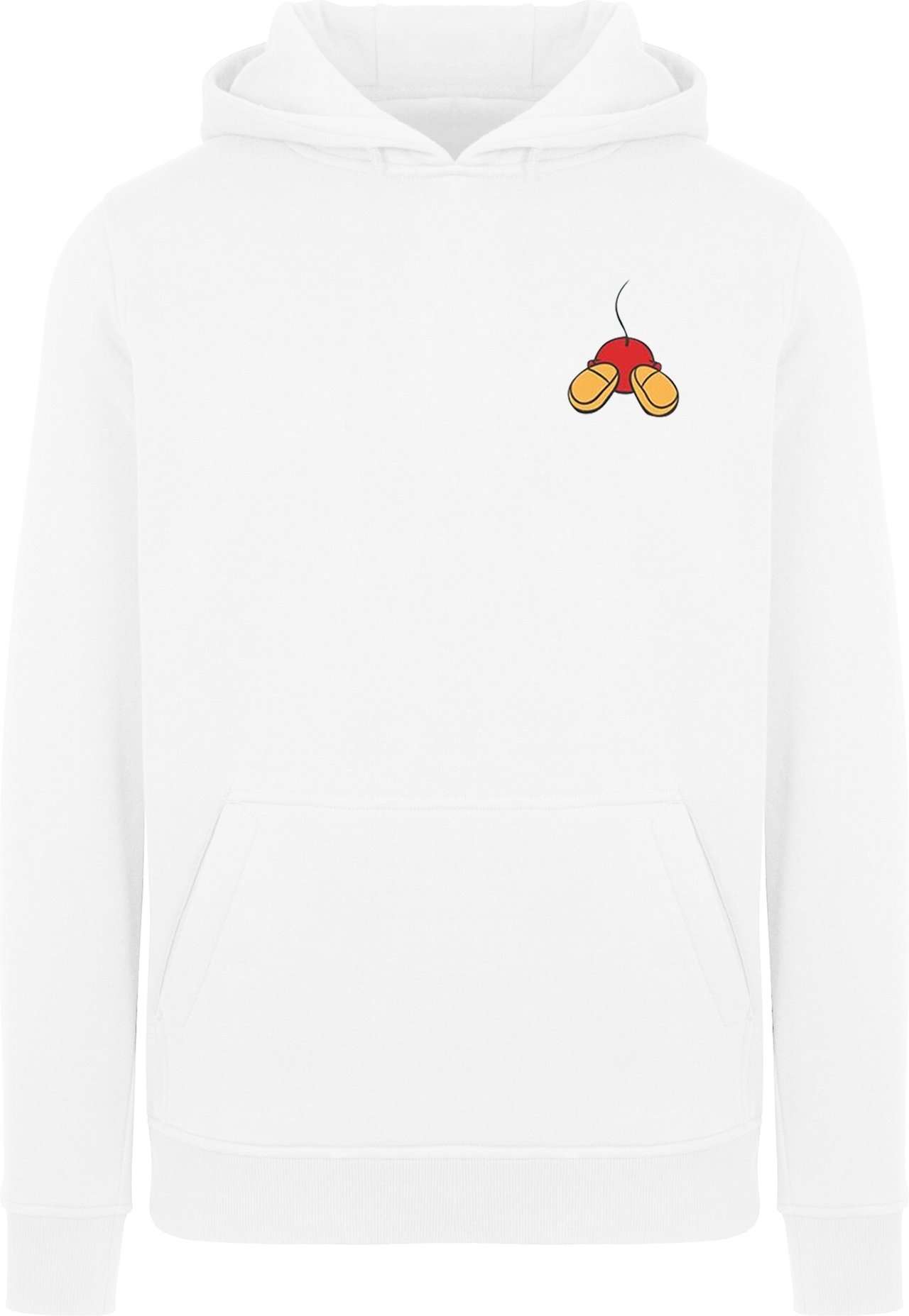Disney - "Mickey Mouse Backside Breast Print" Kapuzenpullover für Mädchen (Weiß)