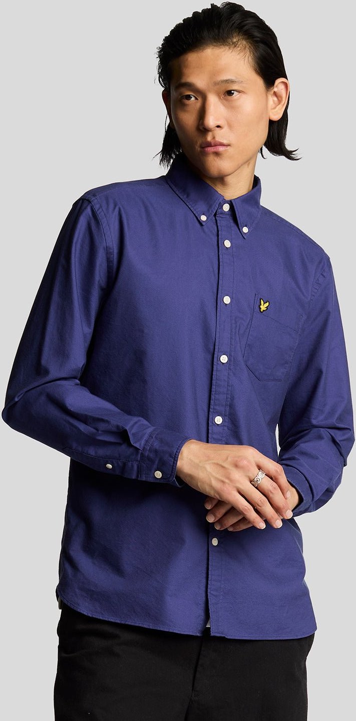 Lyle & Scott Schlichte Oxford-Hemd - Blau