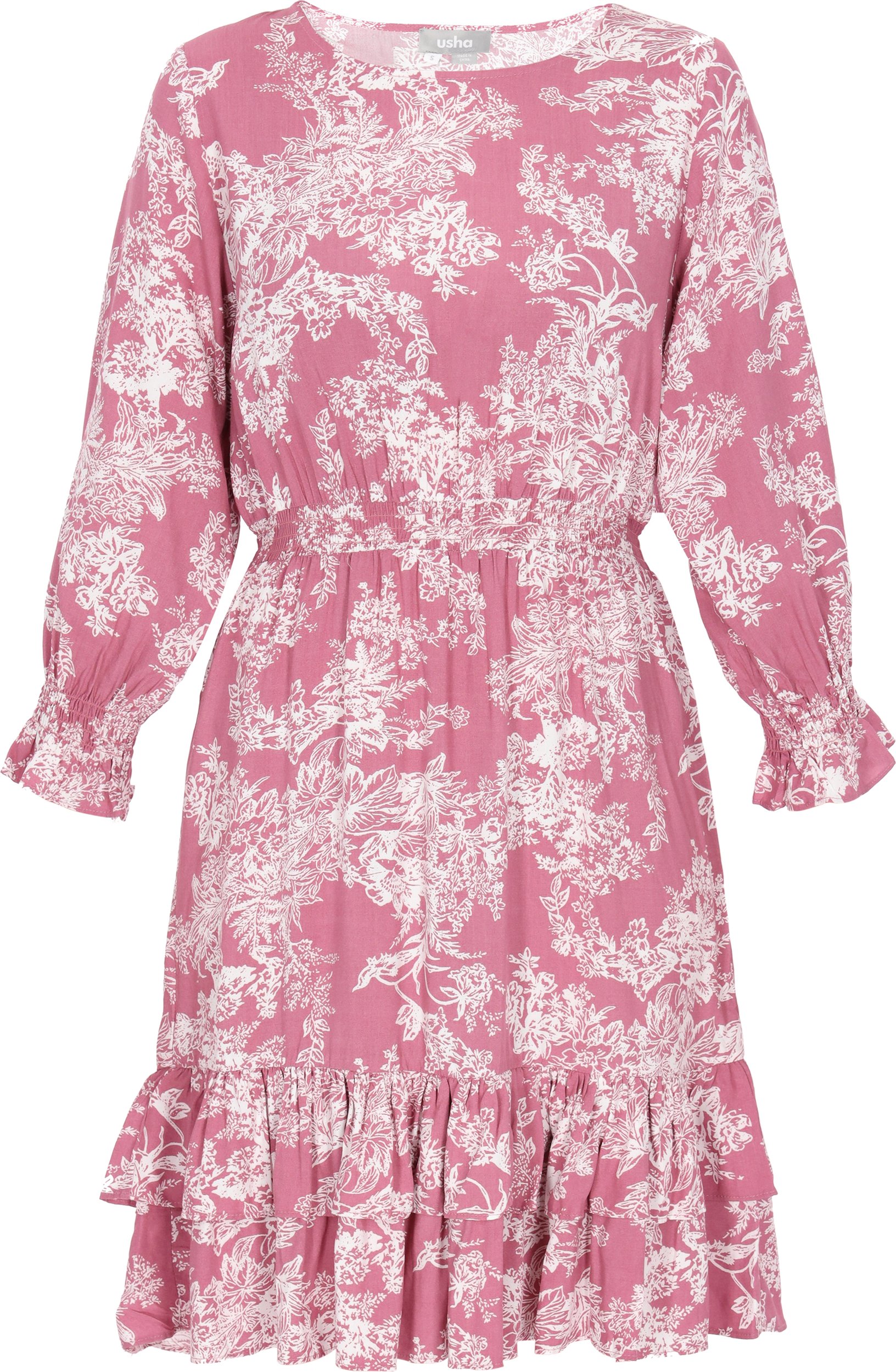 usha Kleid Frauen rosa weiß