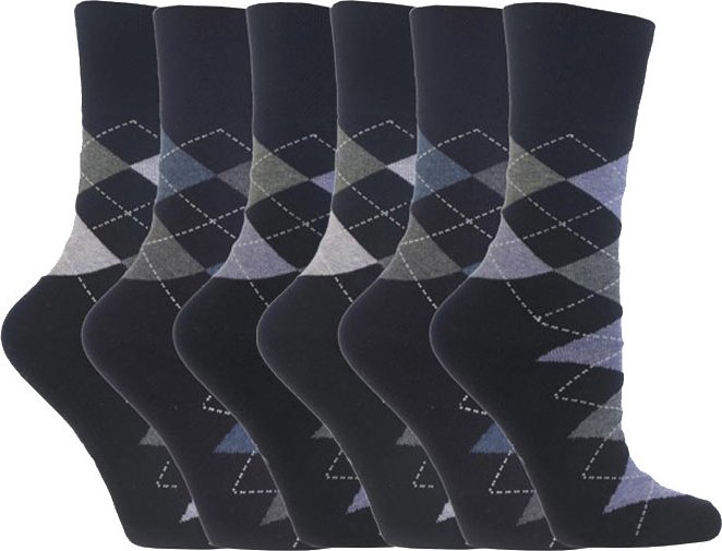 Gentle Grip - 6 Paar Damen Gentle Grip Nicht elastische Socken - LGG41