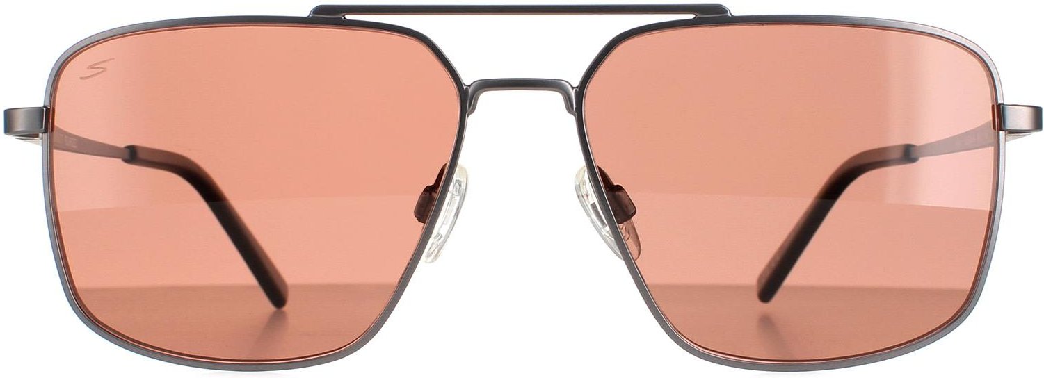 Lunettes de soleil Serengeti Aitkin SS554004 Gunmetal Matte Saturne polarisée Sedona
