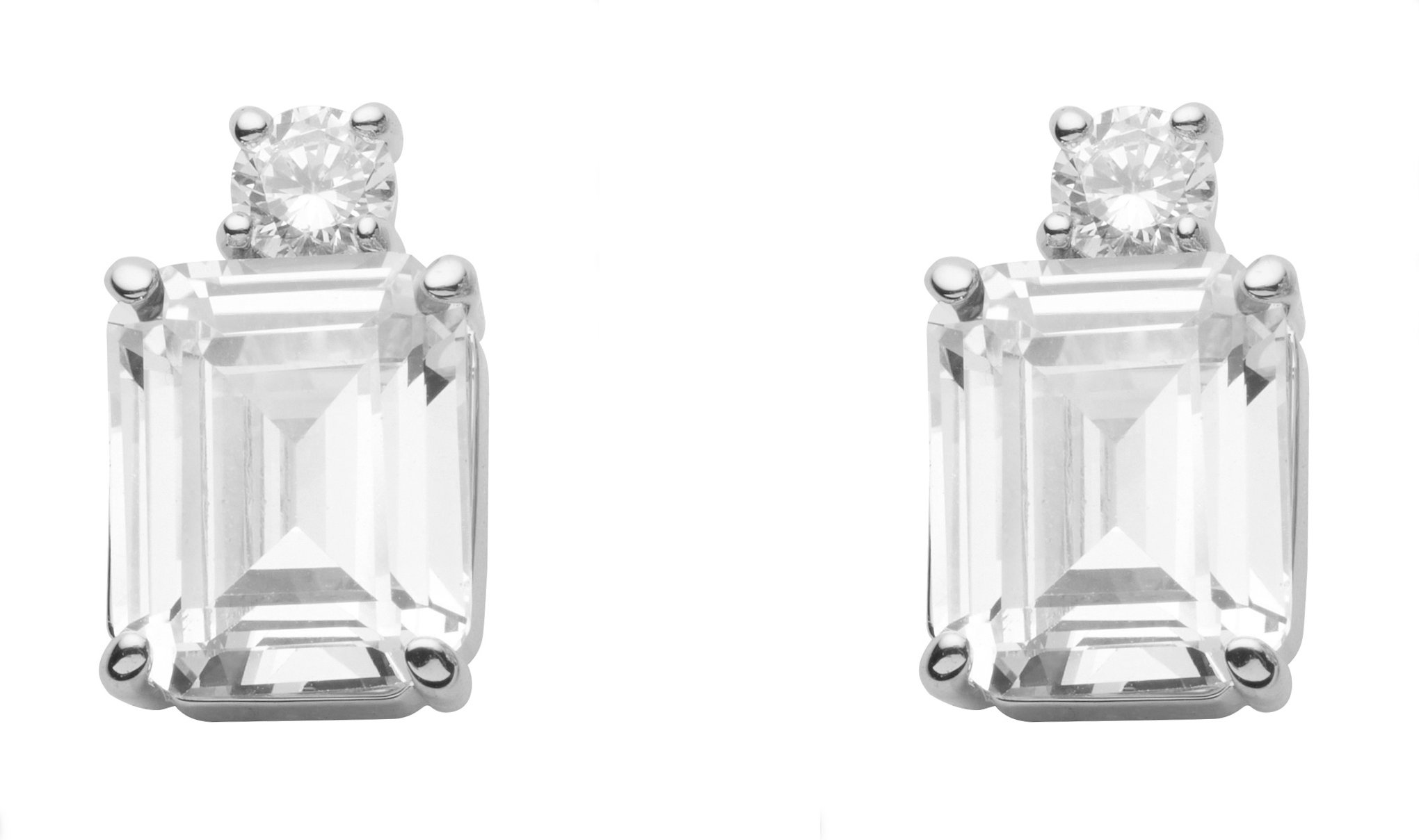 US Polo Assn Jewellery Emy Rhodium-Ohrringe