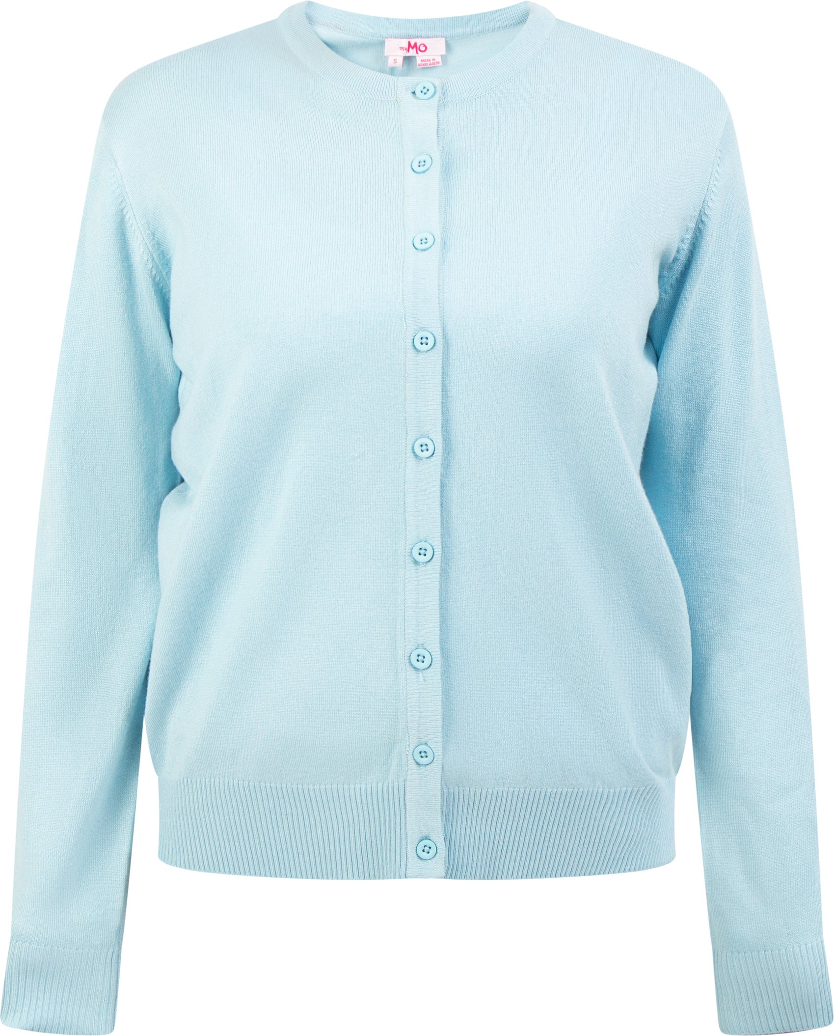 Mymo Strickjacke Damen hellblau