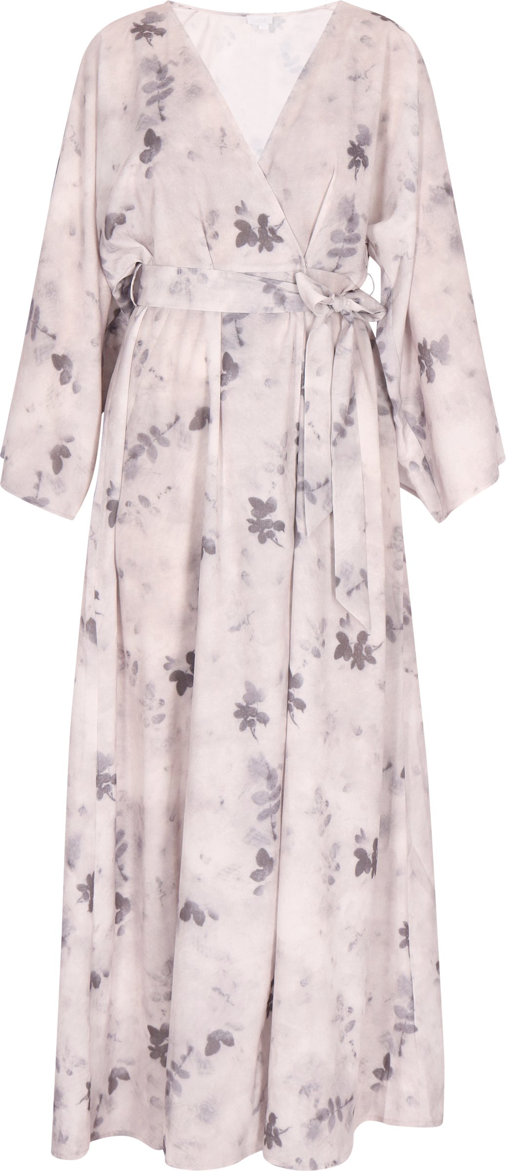 usha Kimonokleid Damen Grau Mehrfarbig