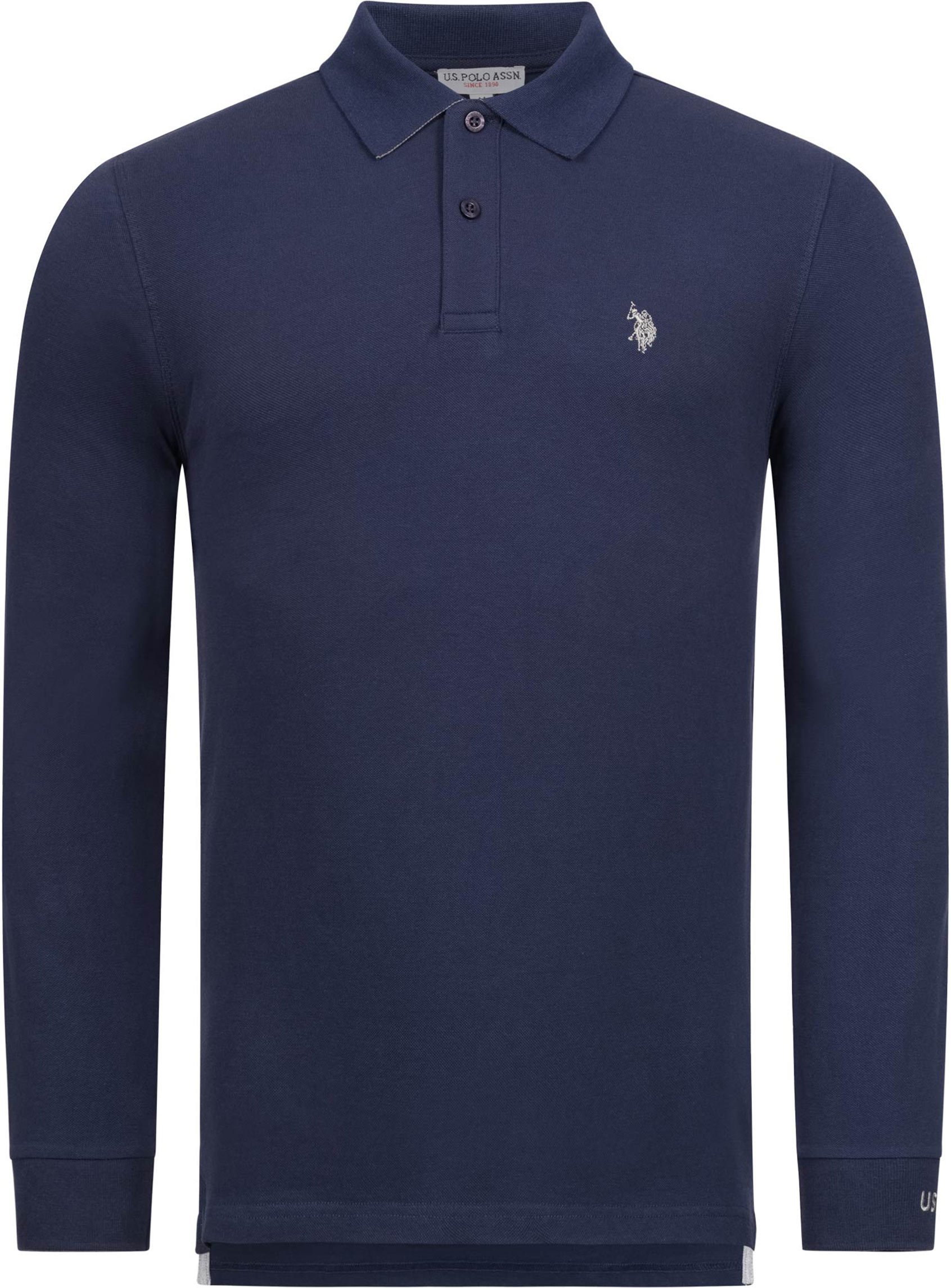 U.S. POLO ASSN. Herren Longsleeve Poloshirt aus Baumwoll-Elasthan