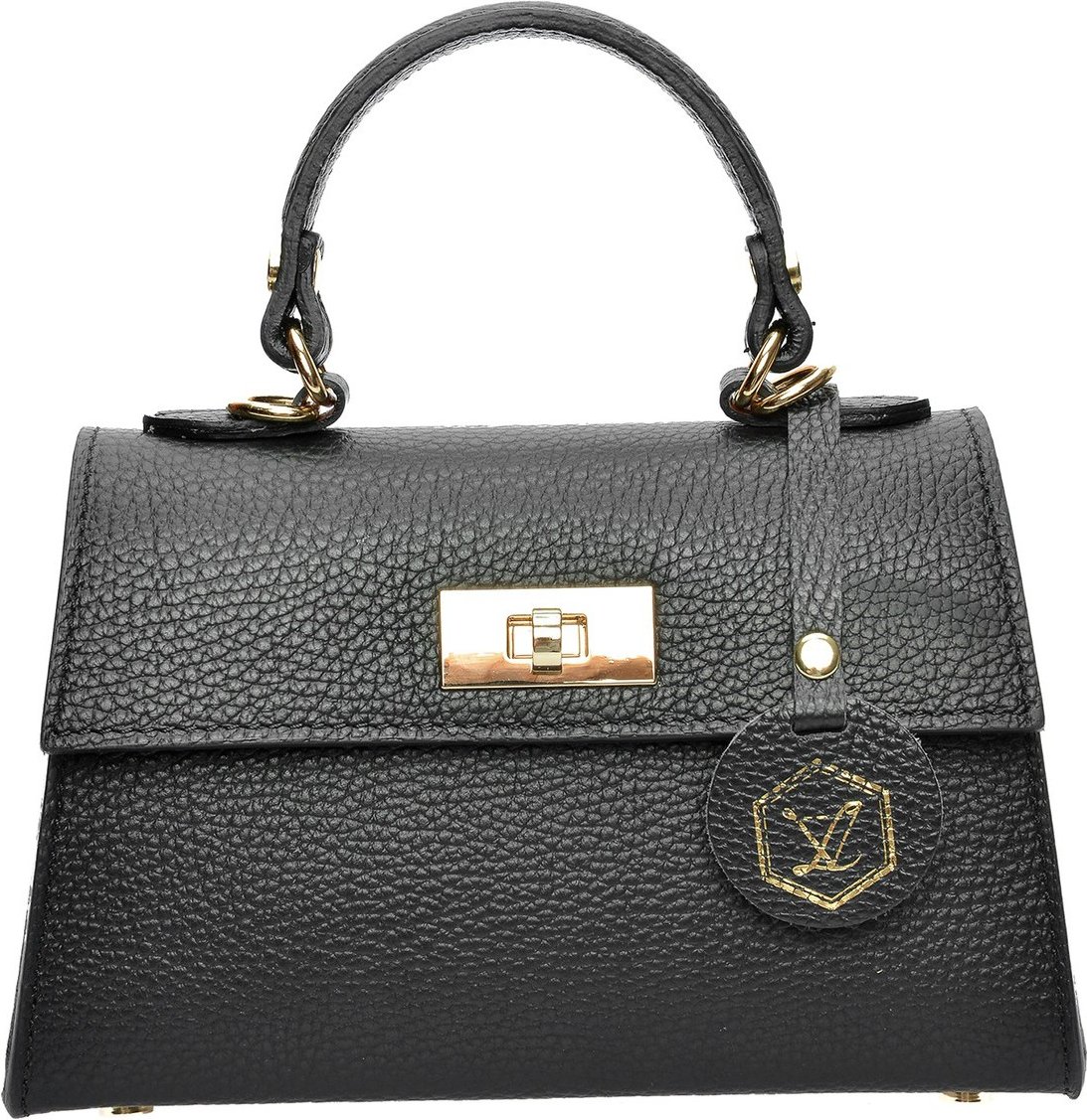 Luisa Vannini Schwarz Rindsledertasche