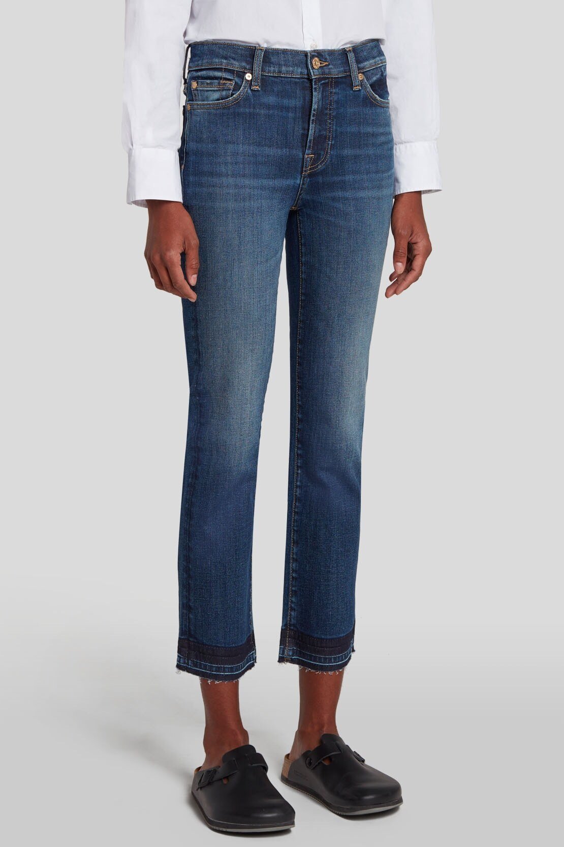 Damen Jeans The Straight Crop Straight Fit