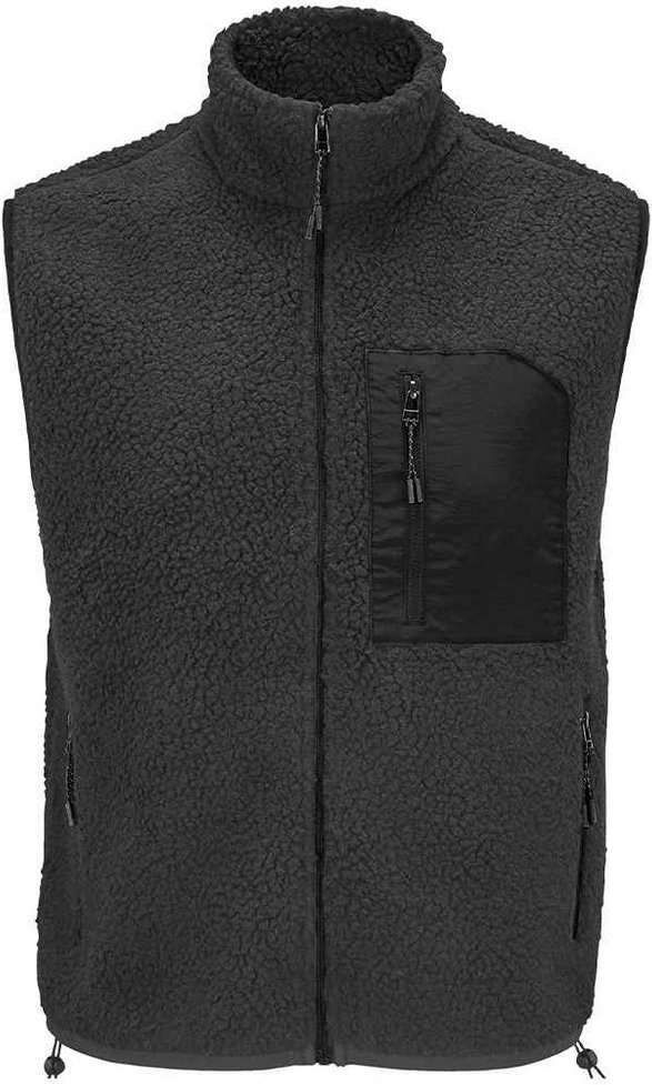 SOLS Unisex Adult Fury Sherpa Body Warmer (Carbon/Grau/Schwarz)