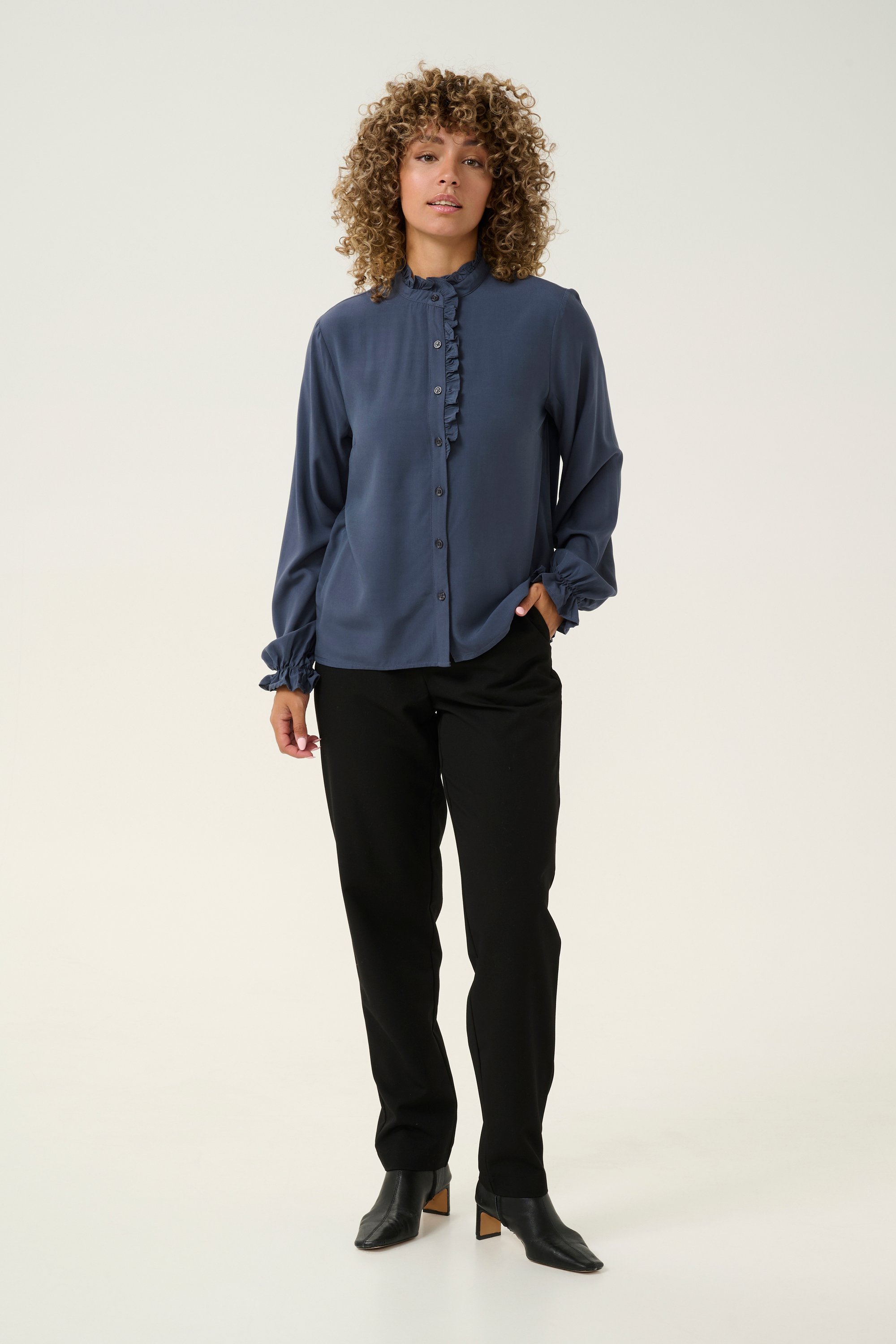 Langarm - Hemd Straight fit Ombre Blue