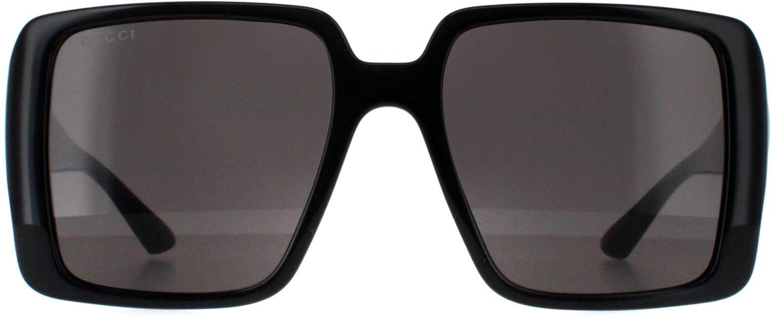 Gucci Square Womens Schwarz mit Gold Grau GG1692S