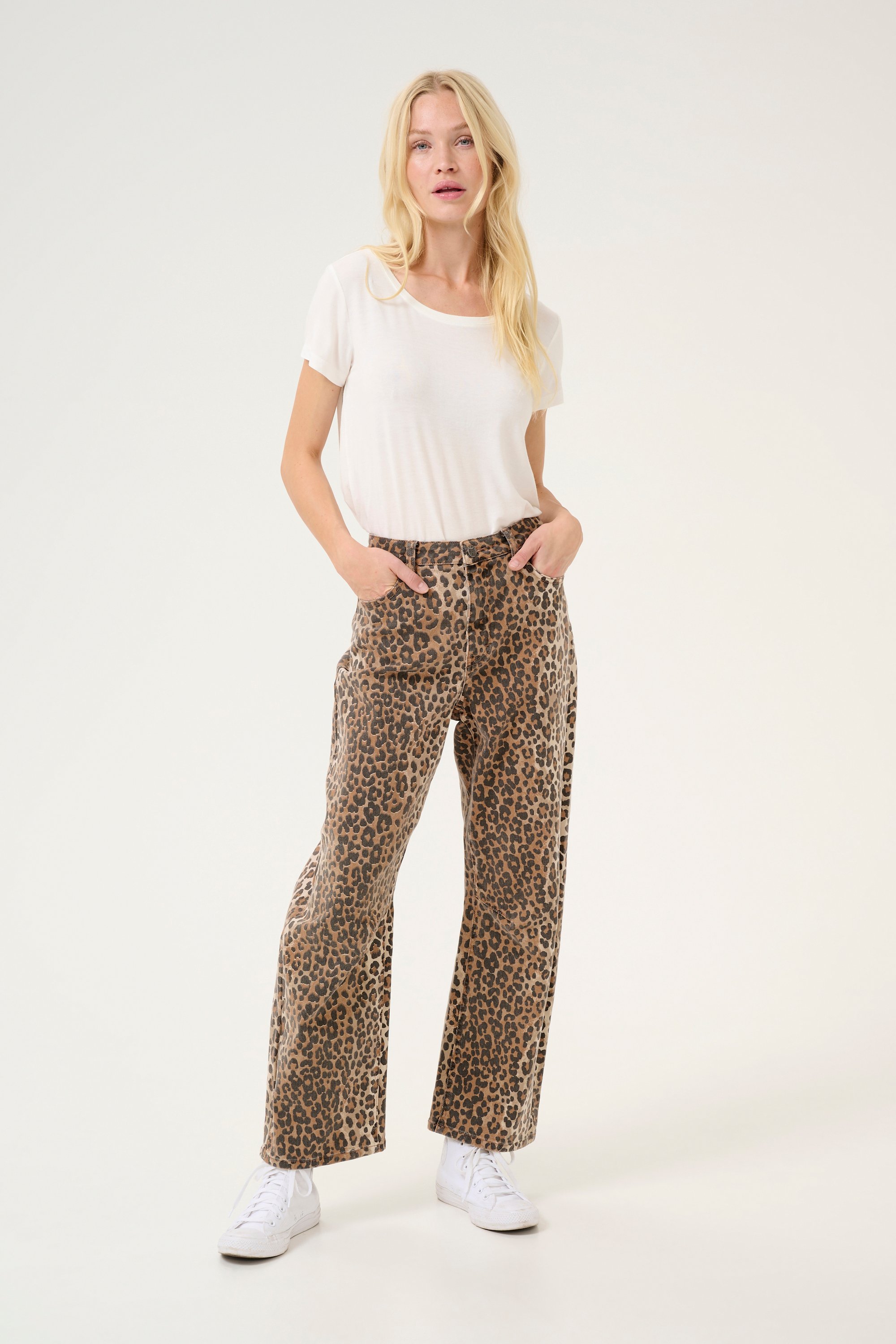 Casual Hose CUaliena Relaxed fit leopard