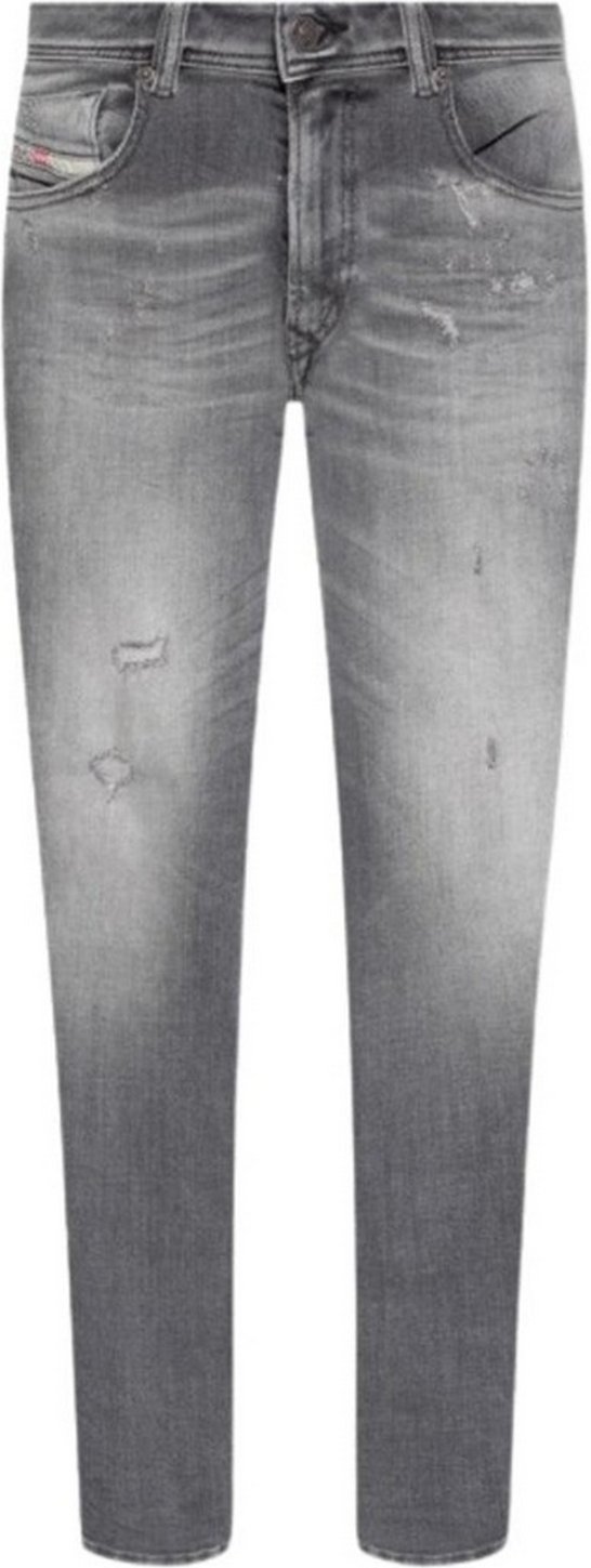 Diesel Herren 1979 Sleenker Ausgefranste Jeans (Grauer Denim)