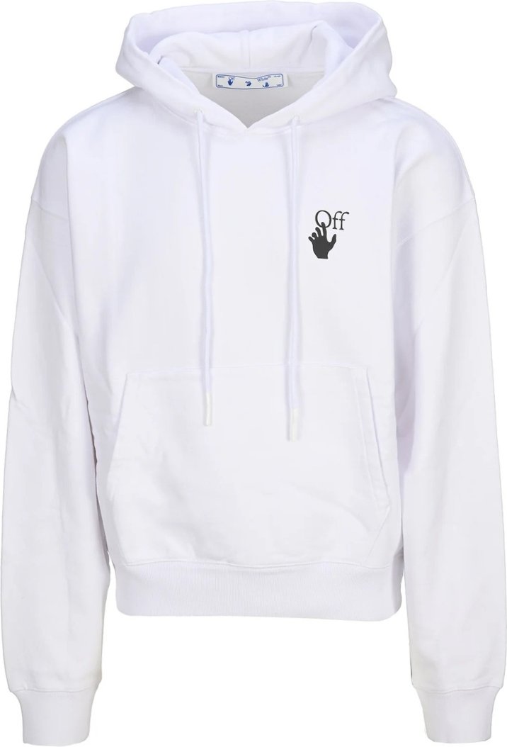 Off-White Caravaggio Lute Design Schwarzer ubergrosser Kapuzenpullover