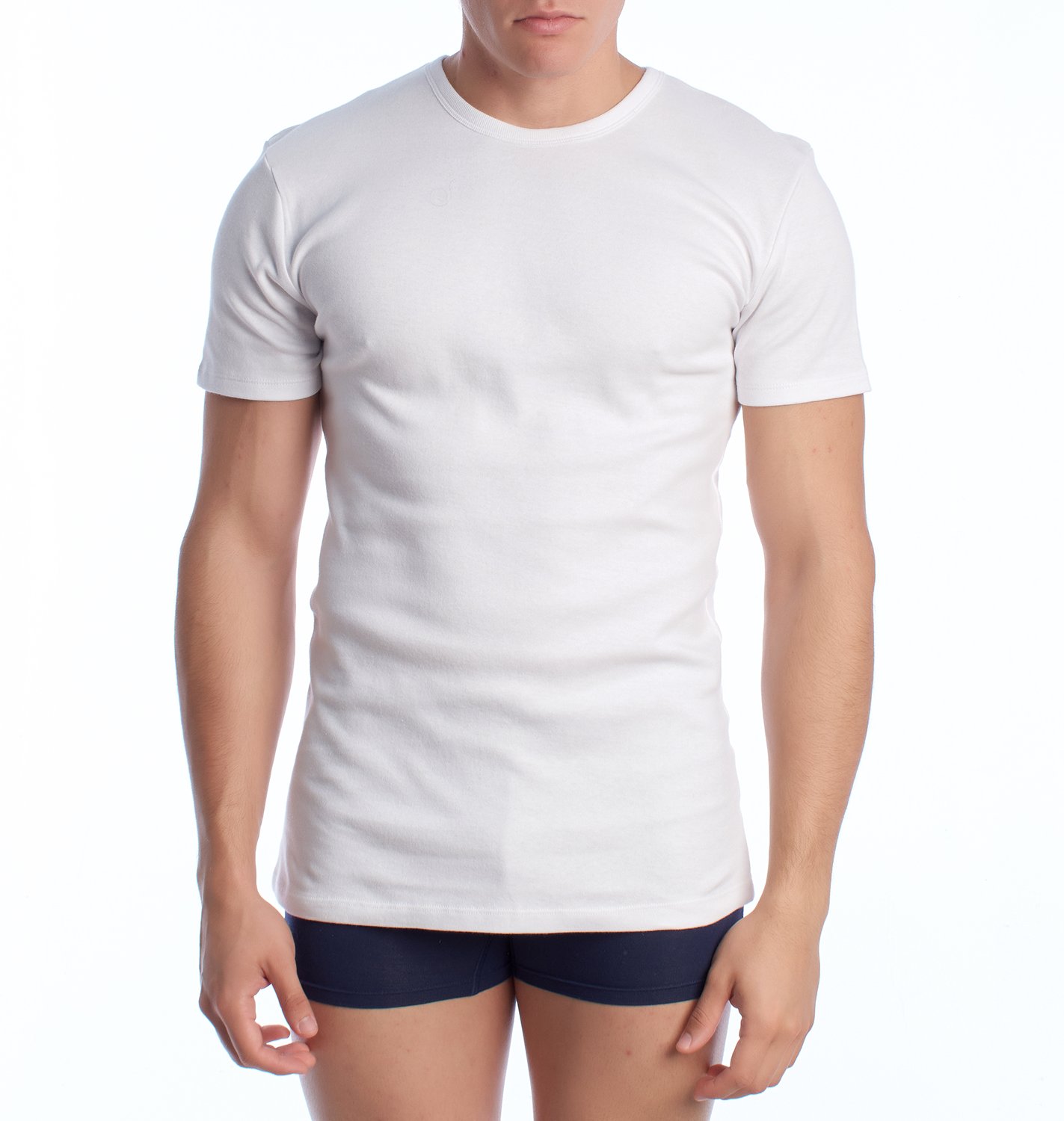 Kurzarm-Baumwoll-Thermo-T-Shirt für Männer A0256