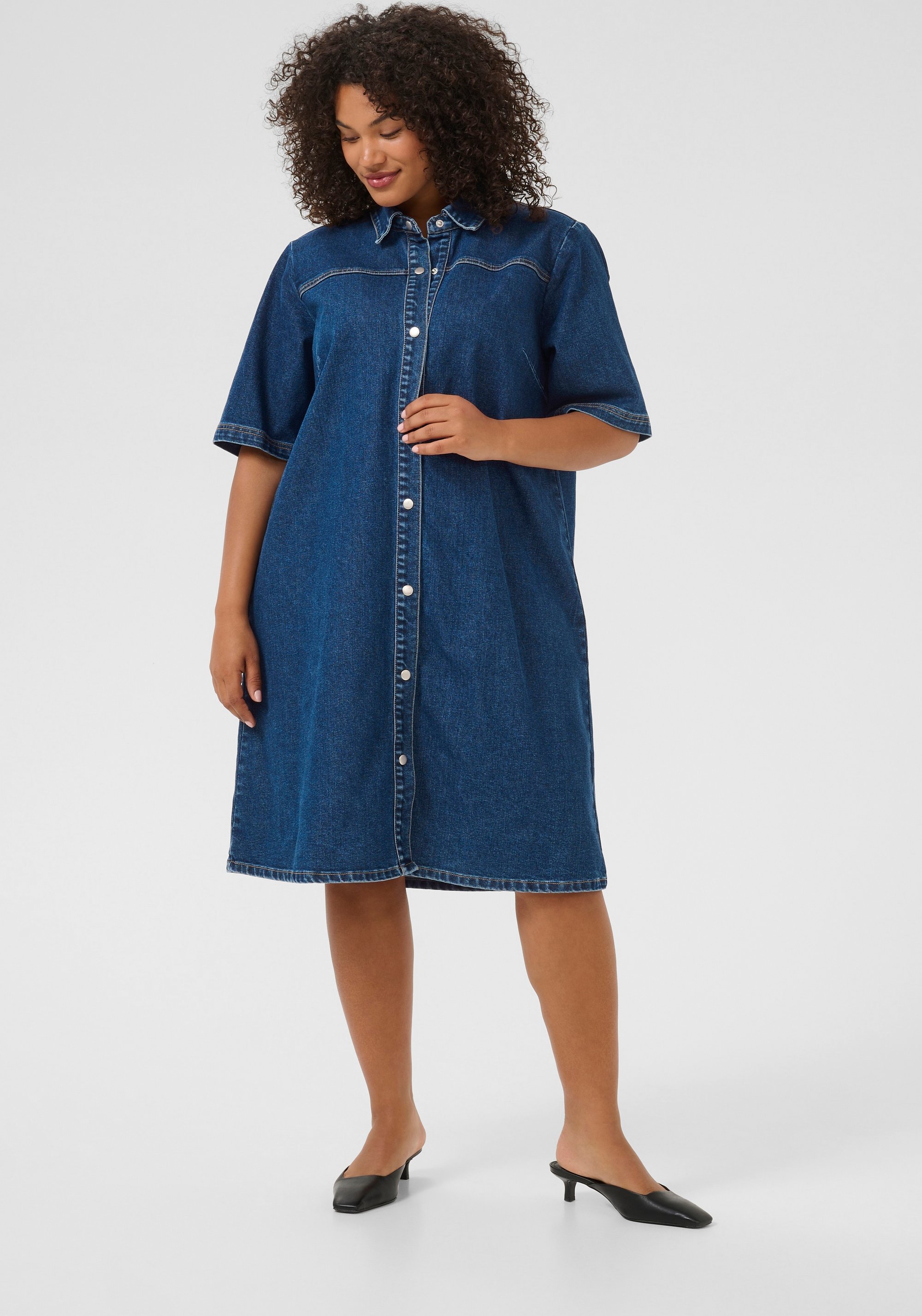 Denimkleid A-shape blue