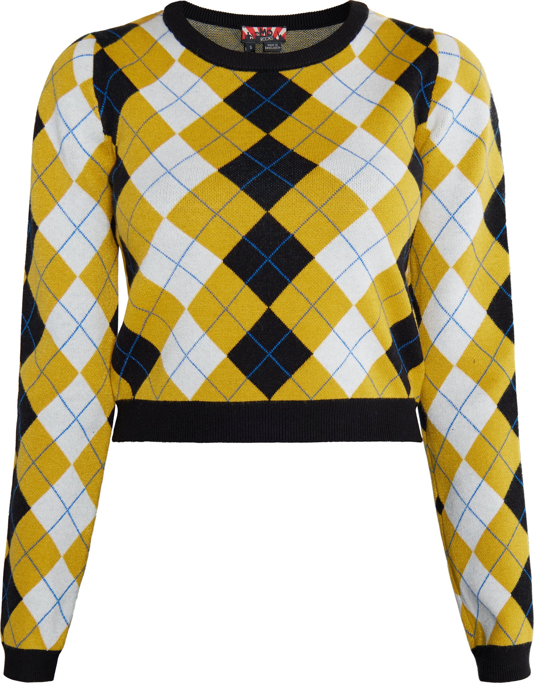 Thumbnail - Mymo Strickpullover Damen Schwarz Weiss Mehrfarbig