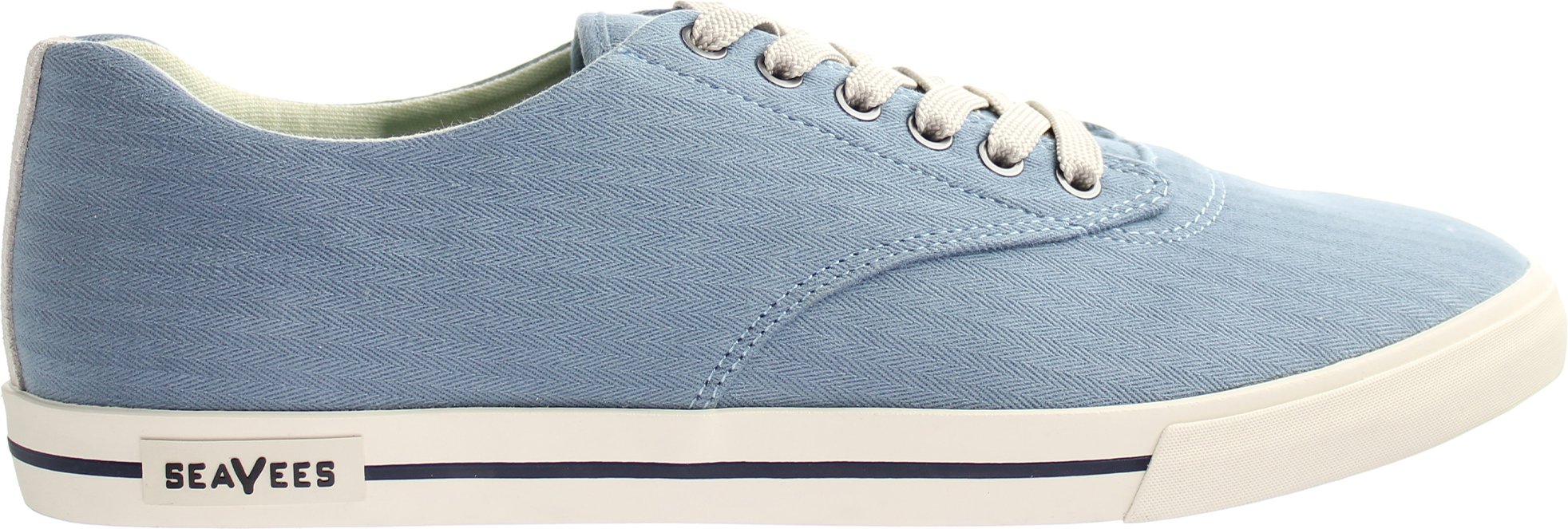 Seavees Hermosa Blue Mirage Fischgräten -Twill Surwash Plimsoll Blue Herren Plimsolls
