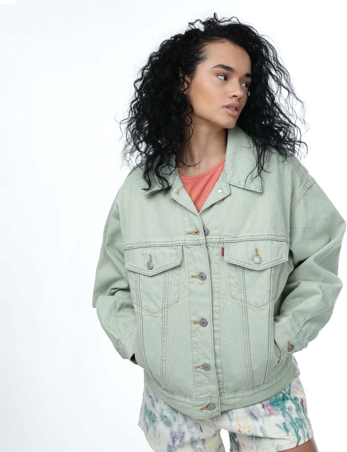 Levis - "90´s" Truckerjacke für Damen (Grün)